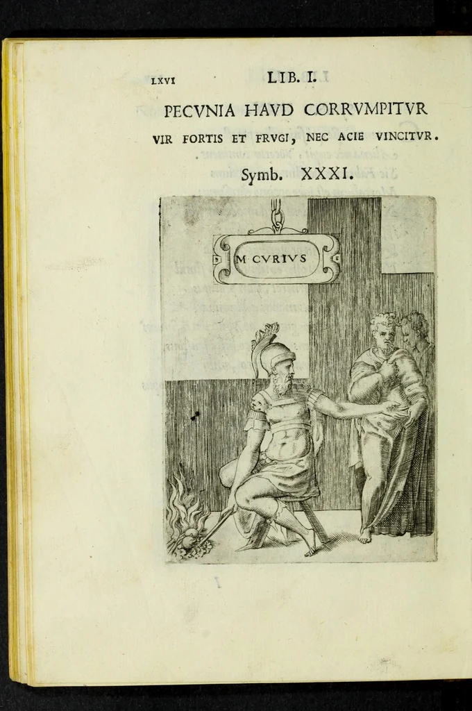 An illustration from Achillis Bocchii Bonon. Symbolicarvm qvaestionvm, de vniverso genere, quas serio ludebat, libri qvinqve, 1574, leaf 118