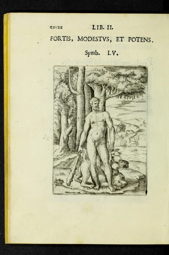 An illustration from Achillis Bocchii Bonon. Symbolicarvm qvaestionvm, de vniverso genere, quas serio ludebat, libri qvinqve, 1574, leaf 172