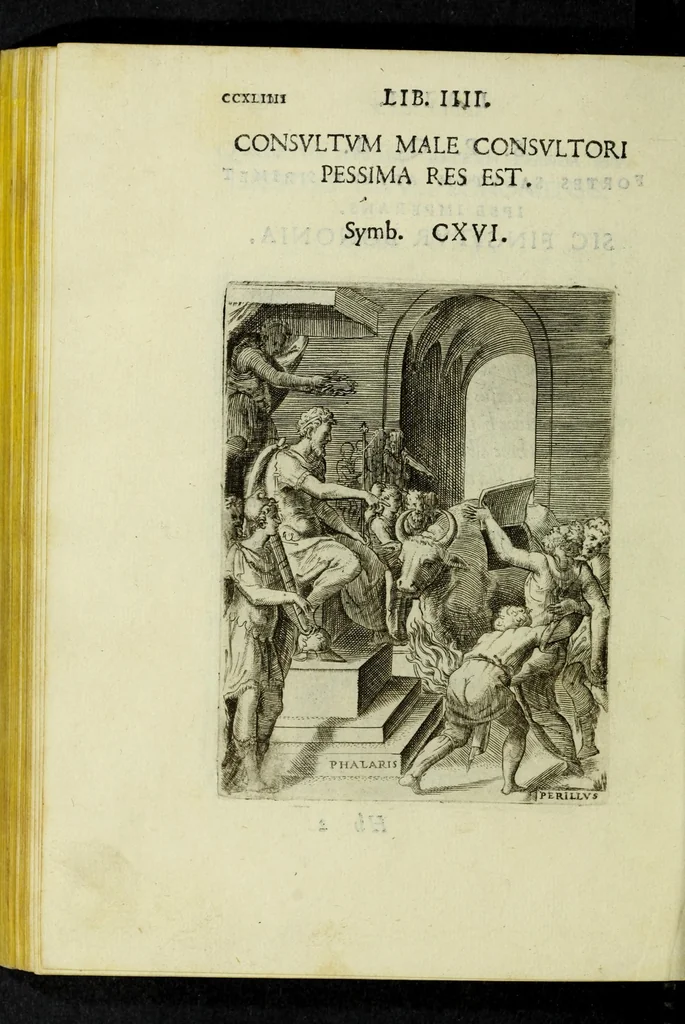 An illustration from Achillis Bocchii Bonon. Symbolicarvm qvaestionvm, de vniverso genere, quas serio ludebat, libri qvinqve, 1574, leaf 298