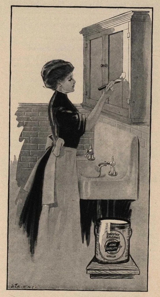 An illustration from Selection and use of paints and finishes : what to use and how to use it., 1908, leaf 26