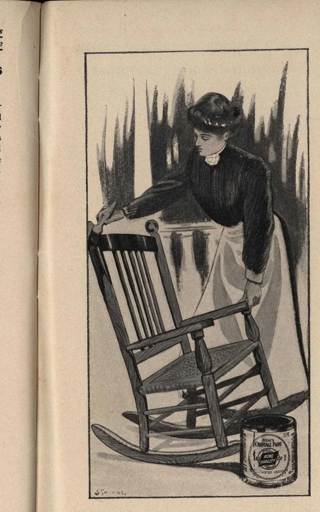 An illustration from Selection and use of paints and finishes : what to use and how to use it., 1908, leaf 47