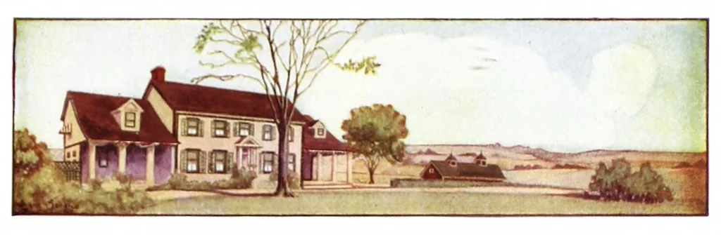 An illustration from Acme Quality painting guide book : a guide book of information for painters, decorators, architects, contractors and householders., 1916, leaf 11