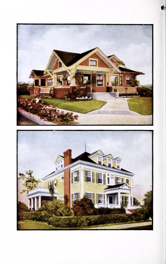 An illustration from Acme Quality painting guide book : a guide book of information for painters, decorators, architects, contractors and householders., 1916, leaf 18