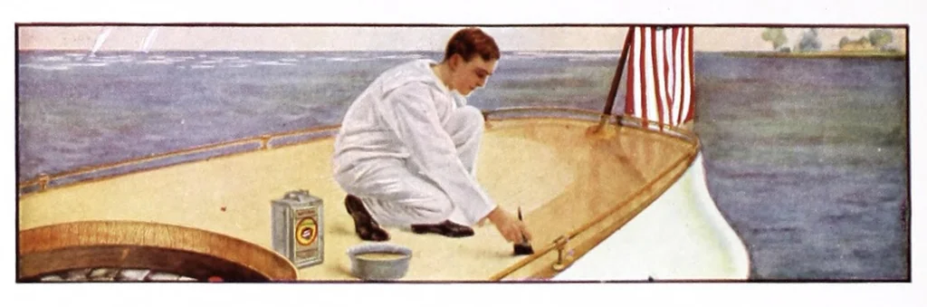 An illustration from Acme Quality painting guide book : a guide book of information for painters, decorators, architects, contractors and householders., 1916, leaf 60