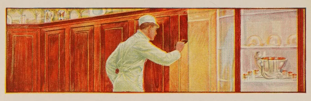 An illustration from Acme quality painting guide book : a guide book of information for painters, decorators, architects, contractors and householders .., 1923, leaf 24