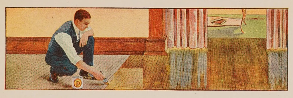 An illustration from Acme quality painting guide book : a guide book of information for painters, decorators, architects, contractors and householders .., 1923, leaf 31
