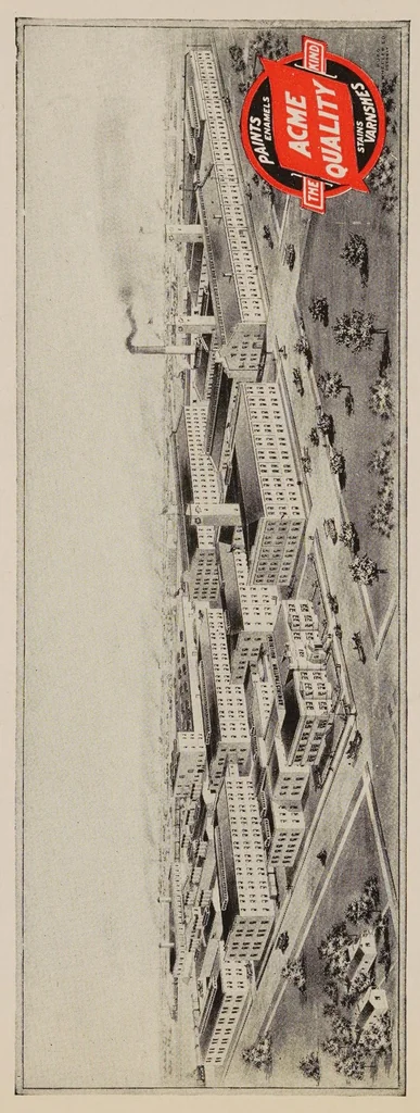 An illustration from Acme quality painting guide book : a guide book of information for painters, decorators, architects, contractors and householders .., 1923, leaf 6