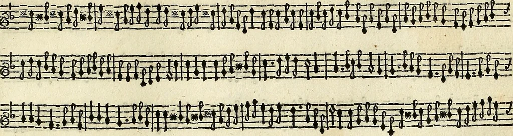An illustration from [A composite music volume : containing Der Fluyten Lust-Hof, vol Psalmen, Paduanen, Allemanden, Couranten, Balletten, Airs, &c. konstigh en lieflik gefigureert, met veel veranderingen and 'T uitnemed kabinet, vol Pavanen, Almanden, Sarbanden, Couranten, Balletten, Intraden, Airs, &c. en de nieuwste voizen, om met 2 en 3 fioolen, of ander speel-tuigh te gebruiken], 1649, leaf 140