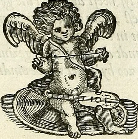 An illustration from [A composite music volume : containing Der Fluyten Lust-Hof, vol Psalmen, Paduanen, Allemanden, Couranten, Balletten, Airs, &c. konstigh en lieflik gefigureert, met veel veranderingen and 'T uitnemed kabinet, vol Pavanen, Almanden, Sarbanden, Couranten, Balletten, Intraden, Airs, &c. en de nieuwste voizen, om met 2 en 3 fioolen, of ander speel-tuigh te gebruiken], 1649, leaf 222
