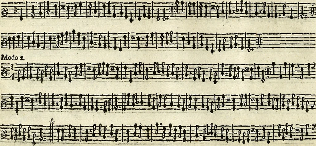 An illustration from [A composite music volume : containing Der Fluyten Lust-Hof, vol Psalmen, Paduanen, Allemanden, Couranten, Balletten, Airs, &c. konstigh en lieflik gefigureert, met veel veranderingen and 'T uitnemed kabinet, vol Pavanen, Almanden, Sarbanden, Couranten, Balletten, Intraden, Airs, &c. en de nieuwste voizen, om met 2 en 3 fioolen, of ander speel-tuigh te gebruiken], 1649, leaf 25