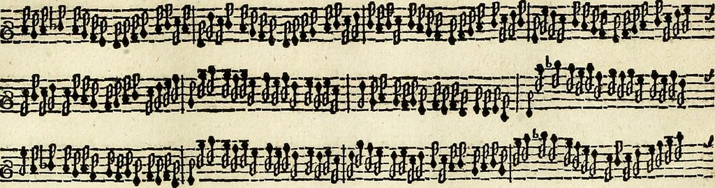 An illustration from [A composite music volume : containing Der Fluyten Lust-Hof, vol Psalmen, Paduanen, Allemanden, Couranten, Balletten, Airs, &c. konstigh en lieflik gefigureert, met veel veranderingen and 'T uitnemed kabinet, vol Pavanen, Almanden, Sarbanden, Couranten, Balletten, Intraden, Airs, &c. en de nieuwste voizen, om met 2 en 3 fioolen, of ander speel-tuigh te gebruiken], 1649, leaf 62