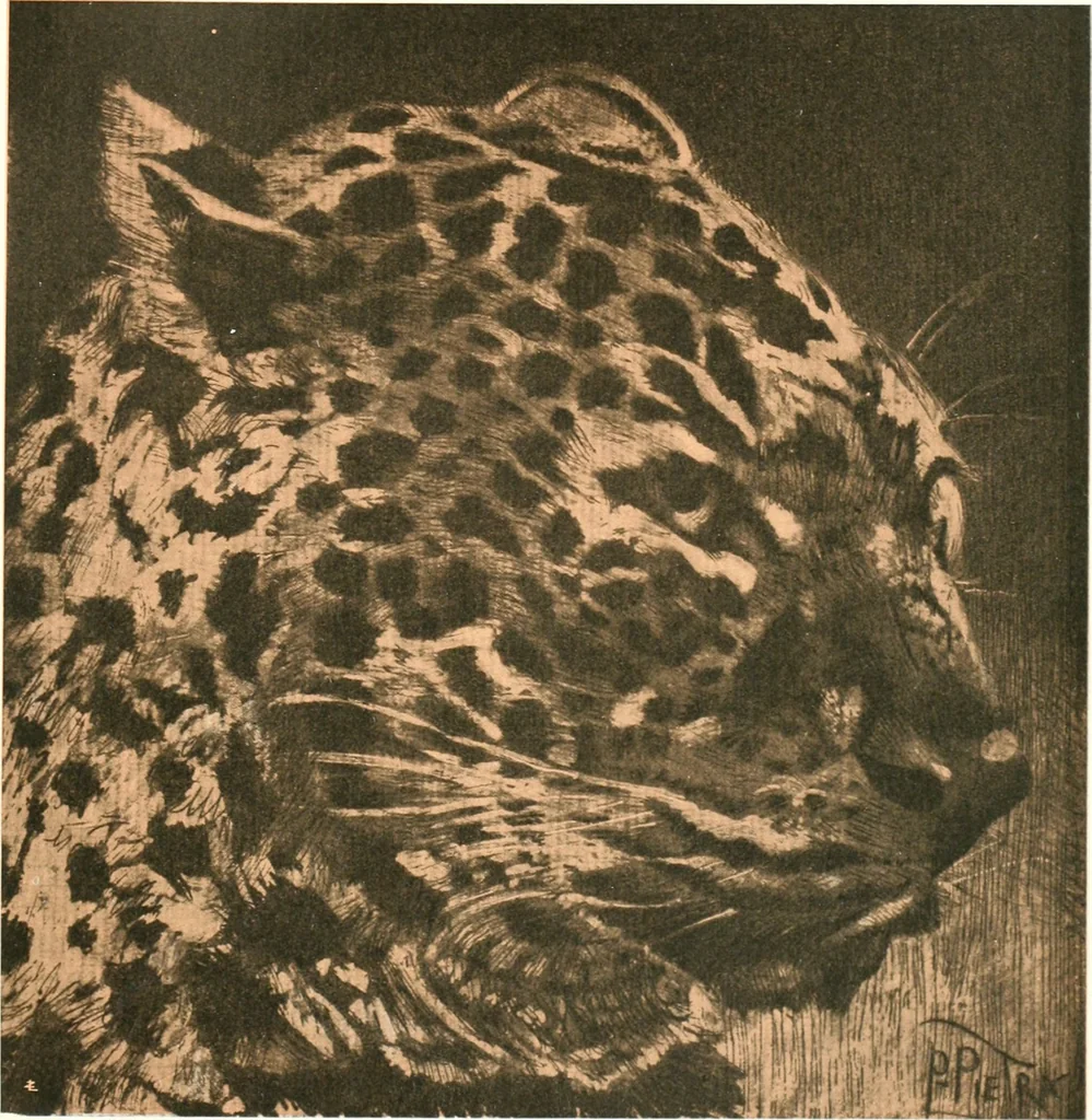 An illustration from Acquafortisti italiani; reccolta di acqueforti, acquetine, puntesecche, maniera nera, di 150 artisti. Acquafortistes italiens; recueil de eauxfortes, acqua-tintas, pointes-sèches, façon noire, de 150 artistes, 1922, leaf 122