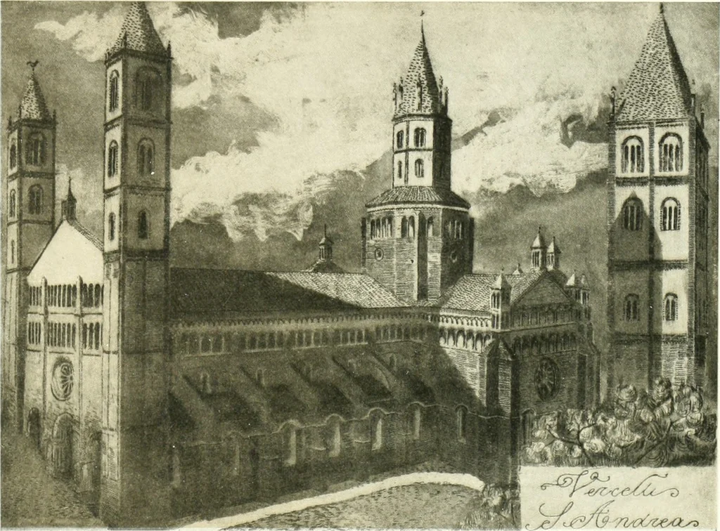 An illustration from Acquafortisti italiani; reccolta di acqueforti, acquetine, puntesecche, maniera nera, di 150 artisti. Acquafortistes italiens; recueil de eauxfortes, acqua-tintas, pointes-sèches, façon noire, de 150 artistes, 1922, leaf 216