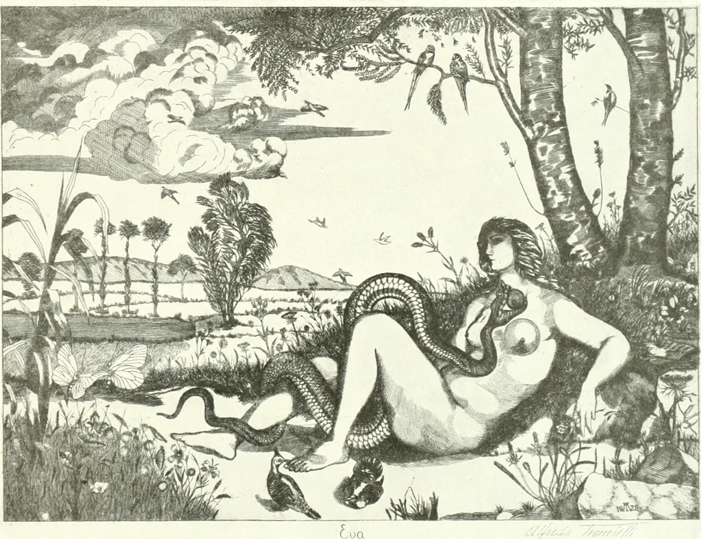 An illustration from Acquafortisti italiani; reccolta di acqueforti, acquetine, puntesecche, maniera nera, di 150 artisti. Acquafortistes italiens; recueil de eauxfortes, acqua-tintas, pointes-sèches, façon noire, de 150 artistes, 1922, leaf 218