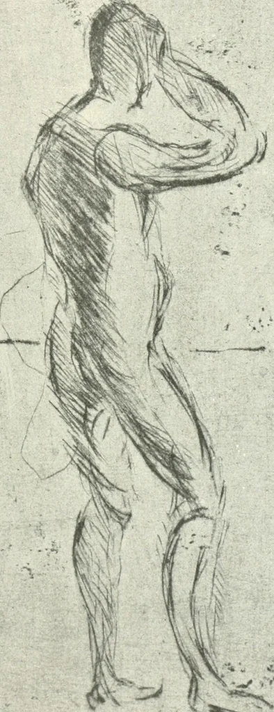 An illustration from Acquafortisti italiani; reccolta di acqueforti, acquetine, puntesecche, maniera nera, di 150 artisti. Acquafortistes italiens; recueil de eauxfortes, acqua-tintas, pointes-sèches, façon noire, de 150 artistes, 1922, leaf 320