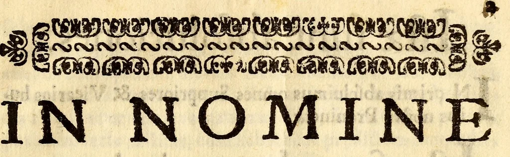 An illustration from Acta Capituli Provincialis celebrati in Regali Conuentu S.P.N. Dominici de Mexico, die 21. mensis Maiij, Anno Dni. 1650, 1650, leaf 7