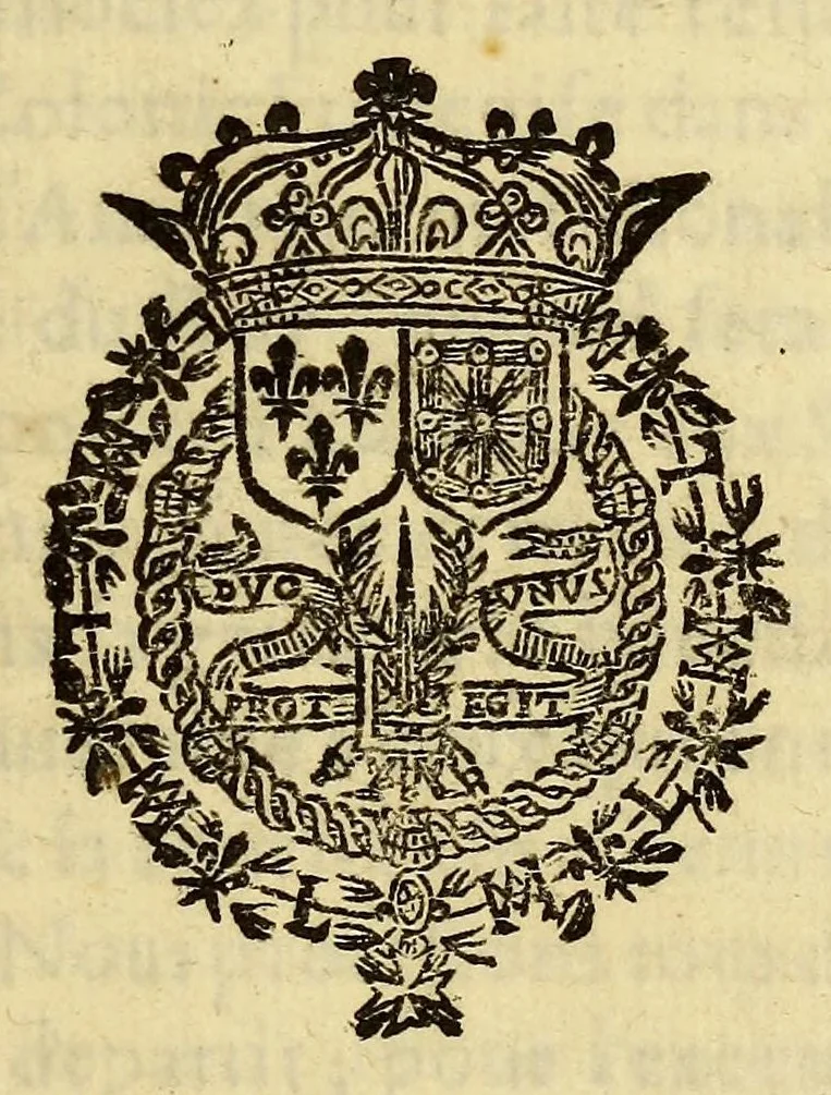 An illustration from Acte de societé pour vn establissement dans la terre ferme de l'Amerique Meridionale. : Avec lettres patentes en forme de concession accordée par sa Majesté, aux Sieurs de la Potherie, de la Vigne, & compagnie, pour l'establissement d'une colonie francoise dans ledit pays, 1657, leaf 7