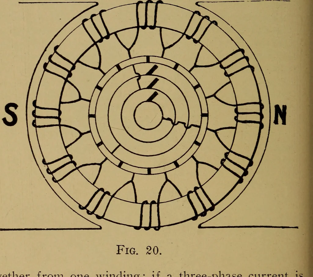 An illustration from Actions of electricity, 1916, leaf 37