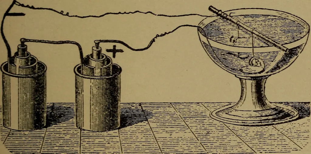 An illustration from Actions of electricity, 1916, leaf 40