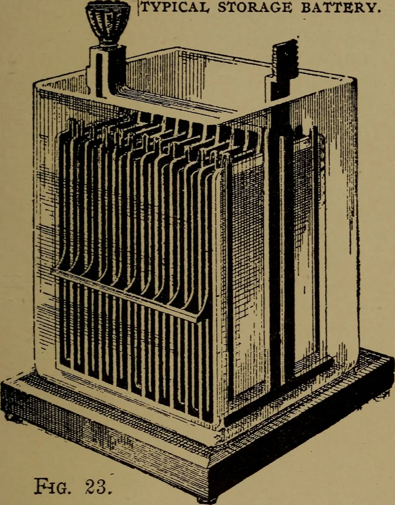 An illustration from Actions of electricity, 1916, leaf 42