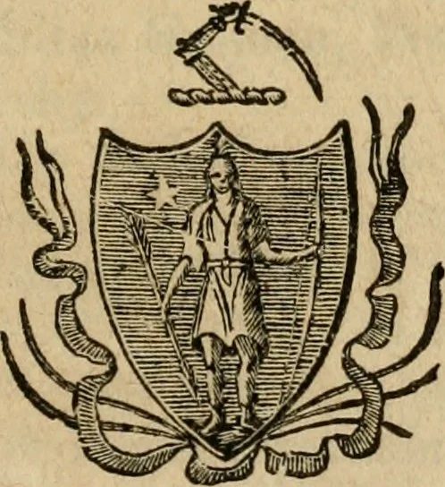 An illustration from Acts and resolves passed by the General Court, 1663, leaf 8