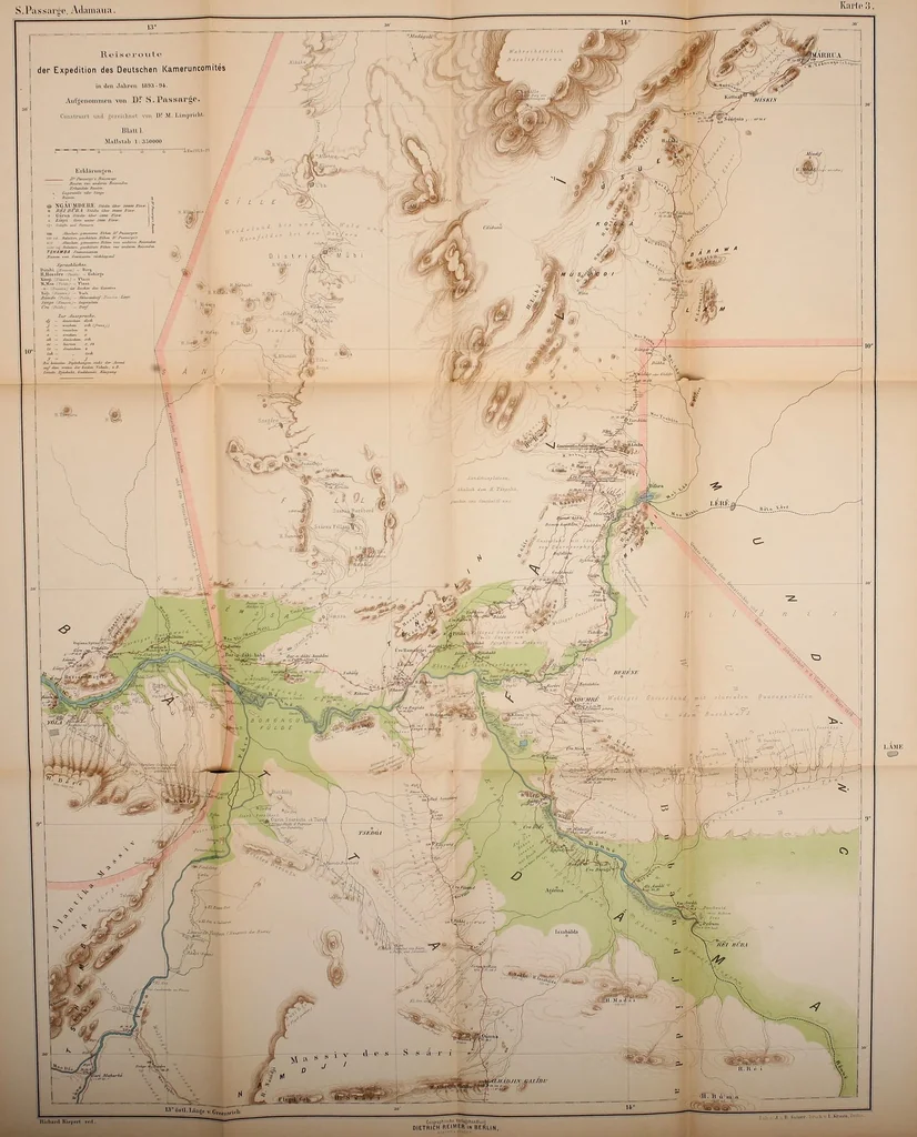 An illustration from Adamaua. Bericht über die Expedition des Deutschen Kamerun-Komitees in den Jahren 1893/94, 1895, leaf 667