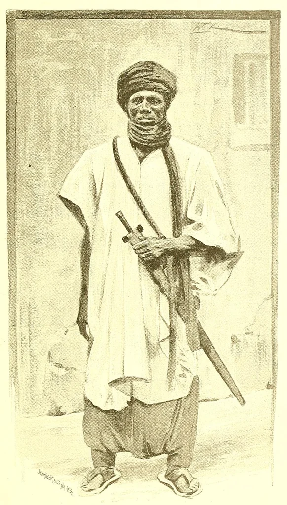 An illustration from Adamaua. Bericht über die Expedition des Deutschen Kamerun-Komitees in den Jahren 1893/94, 1895, leaf 77