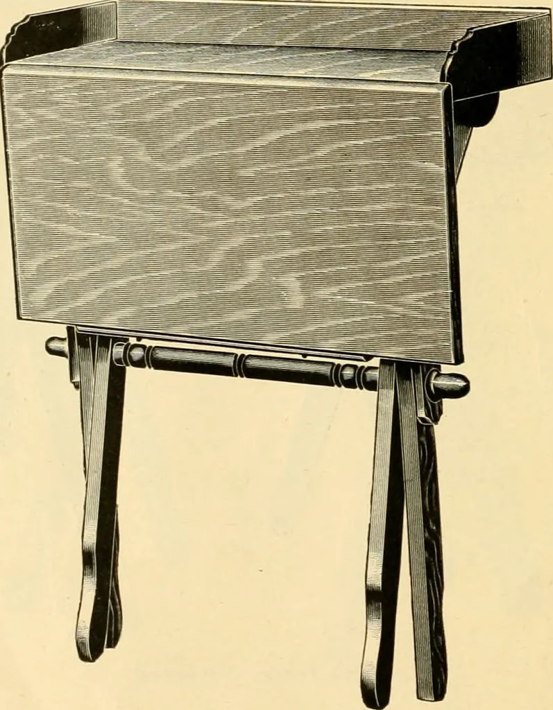 An illustration from Adjustable folding tables and desks., 1892, leaf 21