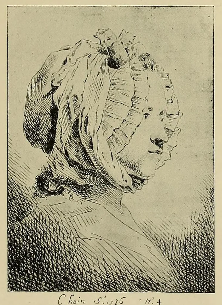 An illustration from Adélaïde Labille-Guiard (1749-1803), 1902, leaf 107