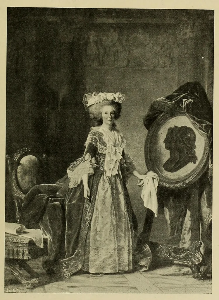 An illustration from Adélaïde Labille-Guiard (1749-1803), 1902, leaf 75
