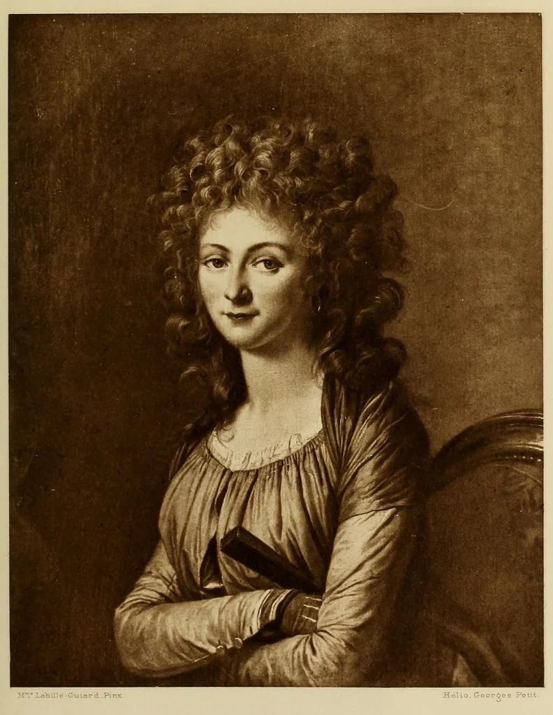 An illustration from Adélaïde Labille-Guiard (1749-1803), 1902, leaf 91