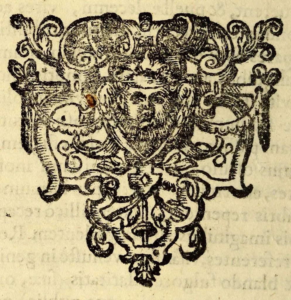 An illustration from Admirabilis vita, virtus, gloria S. Rosæ à S. Maria virginis Limanæ Ordinis Prædicatorum primi ex Occiduis Indiis amoenæ sanctitatis fructus, S. Catarinæ Senensis ejusdem ordinis, sed alterius orbis, seraphicæ discipulæ ejusque heroicarum virtutum, mirabiliumq[ue] operum, non tam æmulatricis quàm hæredis : à P.M. Clemente IX. anno MDCLVII. die XV. Aprilis beatis à S.D.N. Clemente X. die XII. Aprilis hoc anno MDCLXXI. ab ortu illius LXXXV. ab obitu LIV. solemni canonizationis ritu sanctorum catalogo inscriptæ compendio enarrata iuxta exemplar Romanum, 1671, leaf 110