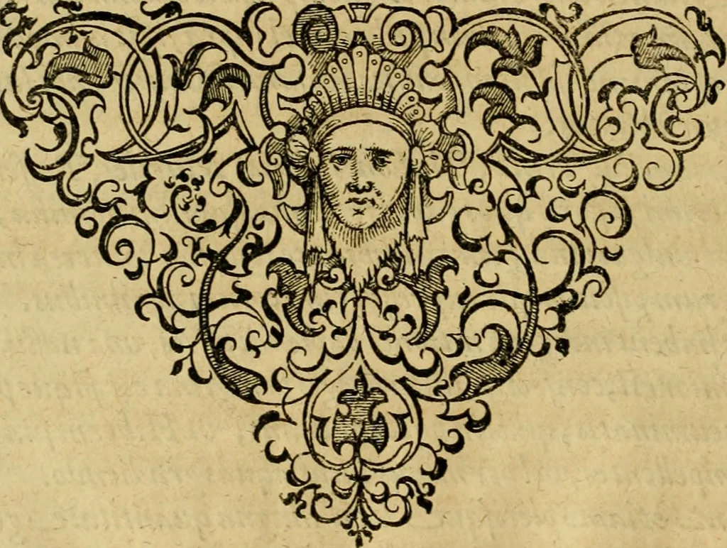 An illustration from Admiranda narratio fida tamen, de commodis et incolarvm ritibvs Virginiæ : nvper admodvm ab Anglis, qvi à Dn. Richardo Greinvile equestris ordinis viro eò in coloniam anno M.D. LXXXV. dedvcti svnt inventæ, svmtus faciente Dn. VValtero Raleigh equestris ordinis viro fodinarv stanni præfecto ex avctoritate serenissimæ reginæ Angliæ, 1590, leaf 25