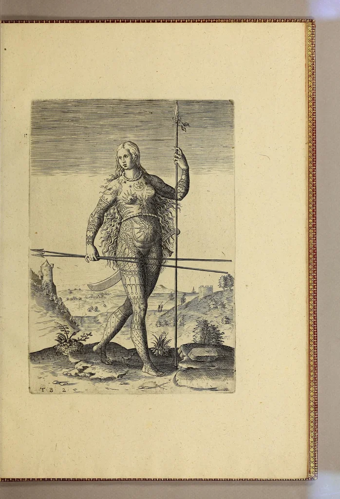 An illustration from Admiranda narratio fida tamen, de commodis et incolarum ritibus Virginiae, nuper admodum ab Anglis, qui à Dn. Richardo Greinvile equestris ordinis viro eò in coloniam anno M.D.LXXXV. : Deducti sunt inuentae, sumtus faciente Dn. VValtero Raleigh equestris ordinis viro fodinaru[m] stanni praefecto ex auctoritate serenissimae Reginae Angliae., 1590, leaf 117