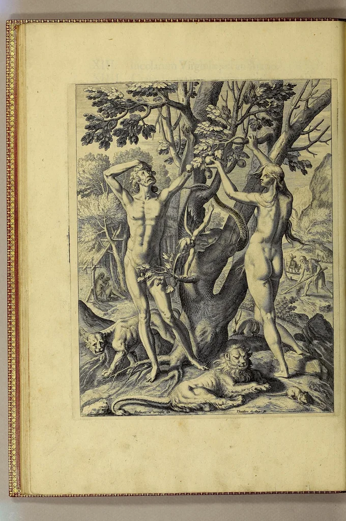 An illustration from Admiranda narratio fida tamen, de commodis et incolarum ritibus Virginiae, nuper admodum ab Anglis, qui à Dn. Richardo Greinvile equestris ordinis viro eò in coloniam anno M.D.LXXXV. : Deducti sunt inuentae, sumtus faciente Dn. VValtero Raleigh equestris ordinis viro fodinaru[m] stanni praefecto ex auctoritate serenissimae Reginae Angliae., 1590, leaf 46