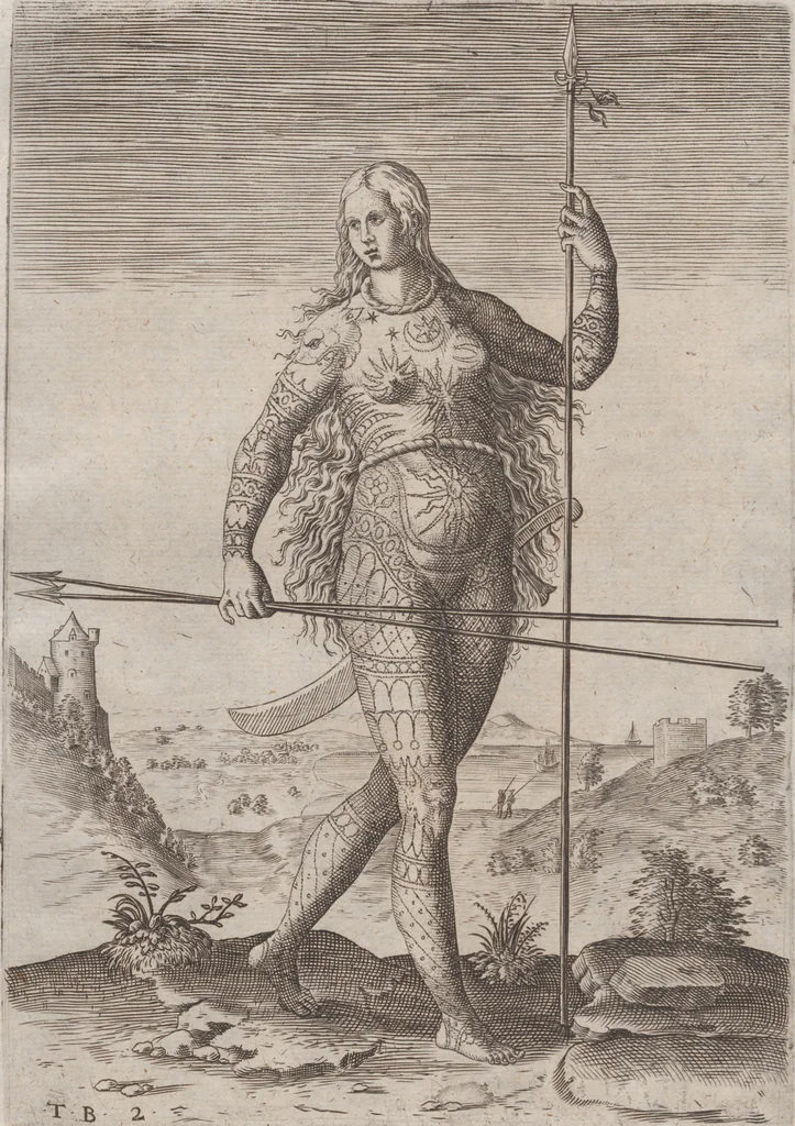 An illustration from Admiranda narratio, fida tamen, de commodis et incolarvm ritibvs Virginiae ... Anglico scripta sermone à Thoma Hariot ... nvnc avtem primvm Latio donata à C.C.A, 1608, leaf 103