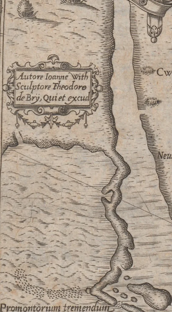 An illustration from Admiranda narratio, fida tamen, de commodis et incolarvm ritibvs Virginiae ... Anglico scripta sermone à Thoma Hariot ... nvnc avtem primvm Latio donata à C.C.A, 1608, leaf 42
