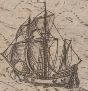 An illustration from Admiranda narratio, fida tamen, de commodis et incolarvm ritibvs Virginiae ... Anglico scripta sermone à Thoma Hariot ... nvnc avtem primvm Latio donata à C.C.A, 1608, leaf 42