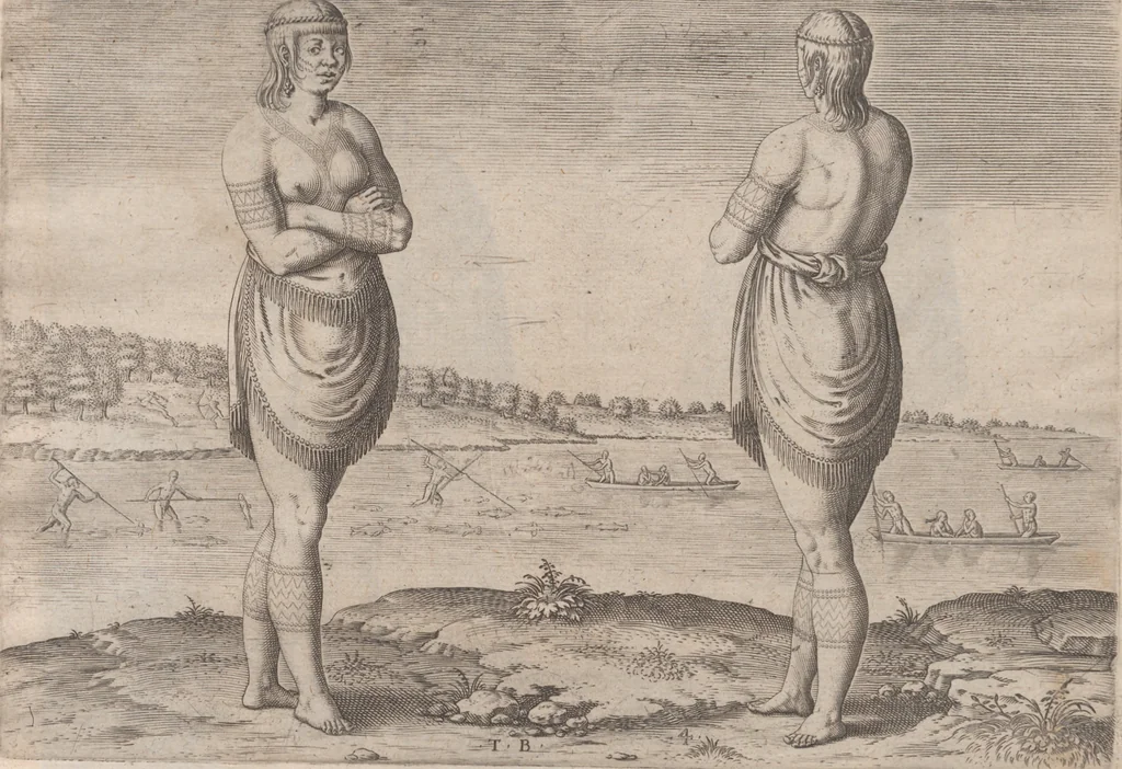 An illustration from Admiranda narratio, fida tamen, de commodis et incolarvm ritibvs Virginiae ... Anglico scripta sermone à Thoma Hariot ... nvnc avtem primvm Latio donata à C.C.A, 1608, leaf 47