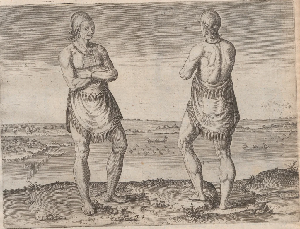 An illustration from Admiranda narratio, fida tamen, de commodis et incolarvm ritibvs Virginiae ... Anglico scripta sermone à Thoma Hariot ... nvnc avtem primvm Latio donata à C.C.A, 1608, leaf 53