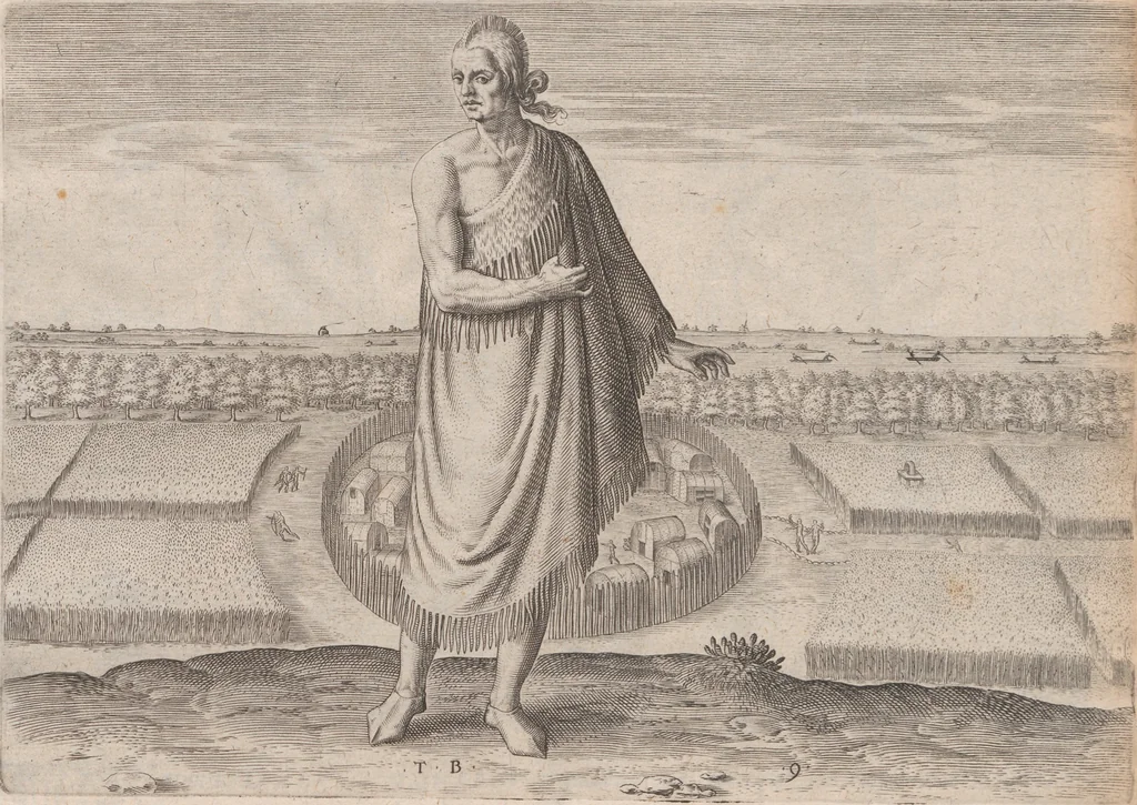 An illustration from Admiranda narratio, fida tamen, de commodis et incolarvm ritibvs Virginiae ... Anglico scripta sermone à Thoma Hariot ... nvnc avtem primvm Latio donata à C.C.A, 1608, leaf 57