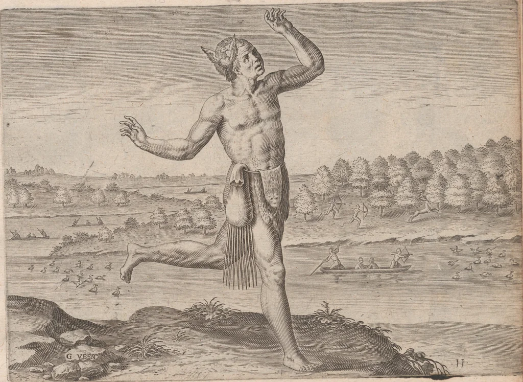 An illustration from Admiranda narratio, fida tamen, de commodis et incolarvm ritibvs Virginiae ... Anglico scripta sermone à Thoma Hariot ... nvnc avtem primvm Latio donata à C.C.A, 1608, leaf 61