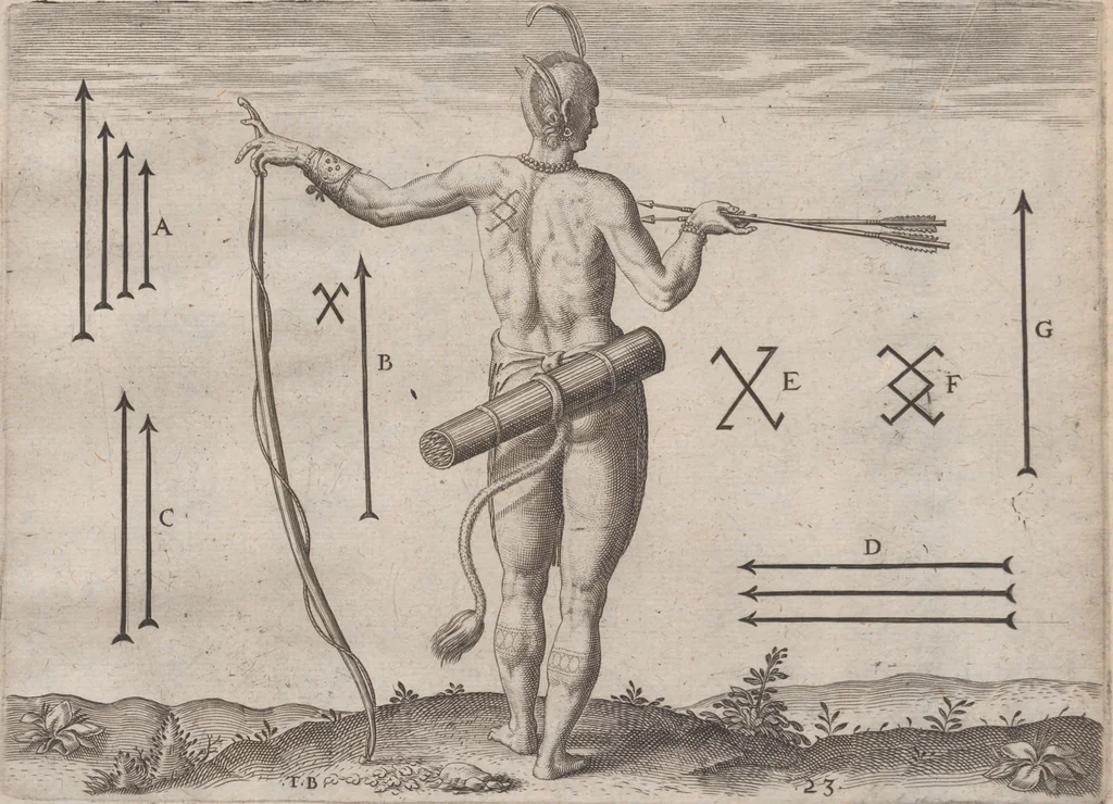 An illustration from Admiranda narratio, fida tamen, de commodis et incolarvm ritibvs Virginiae ... Anglico scripta sermone à Thoma Hariot ... nvnc avtem primvm Latio donata à C.C.A, 1608, leaf 95