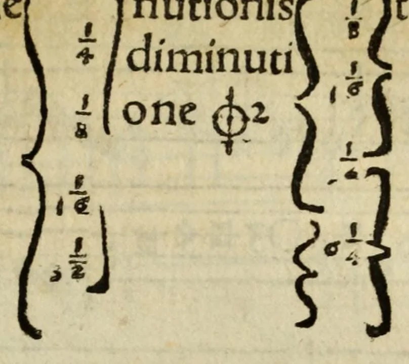 An illustration from Ad musicam practicam introductio : non modo praecepta, sed exempla quoque ad usum puerorum accommodata, quam brevissime continens, 1550, leaf 135