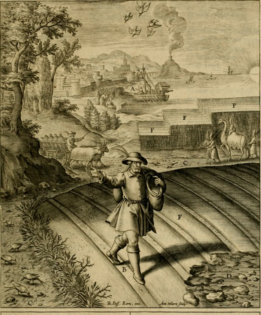 An illustration from Adnotationes et meditationes in Evangelia qvae in sacrosancto Missae sacrificio toto anno legvntur : cum Evangeliorvm concordantia historiae integritati sufficienti : accessit & index historiam ipsam euangelicam in ordinem temporis vitae Christi distribuens, 1595, leaf 118