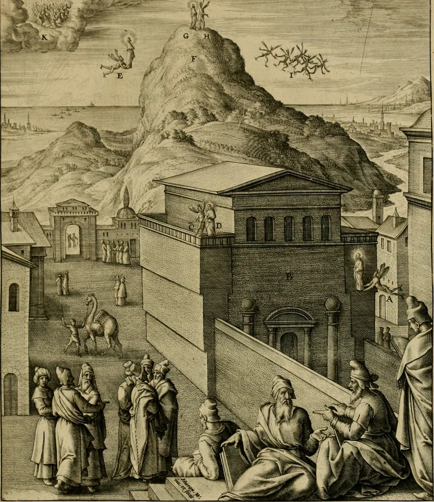 An illustration from Adnotationes et meditationes in Evangelia qvae in sacrosancto Missae sacrificio toto anno legvntur : cum Evangeliorvm concordantia historiae integritati sufficienti : accessit & index historiam ipsam euangelicam in ordinem temporis vitae Christi distribuens, 1595, leaf 160