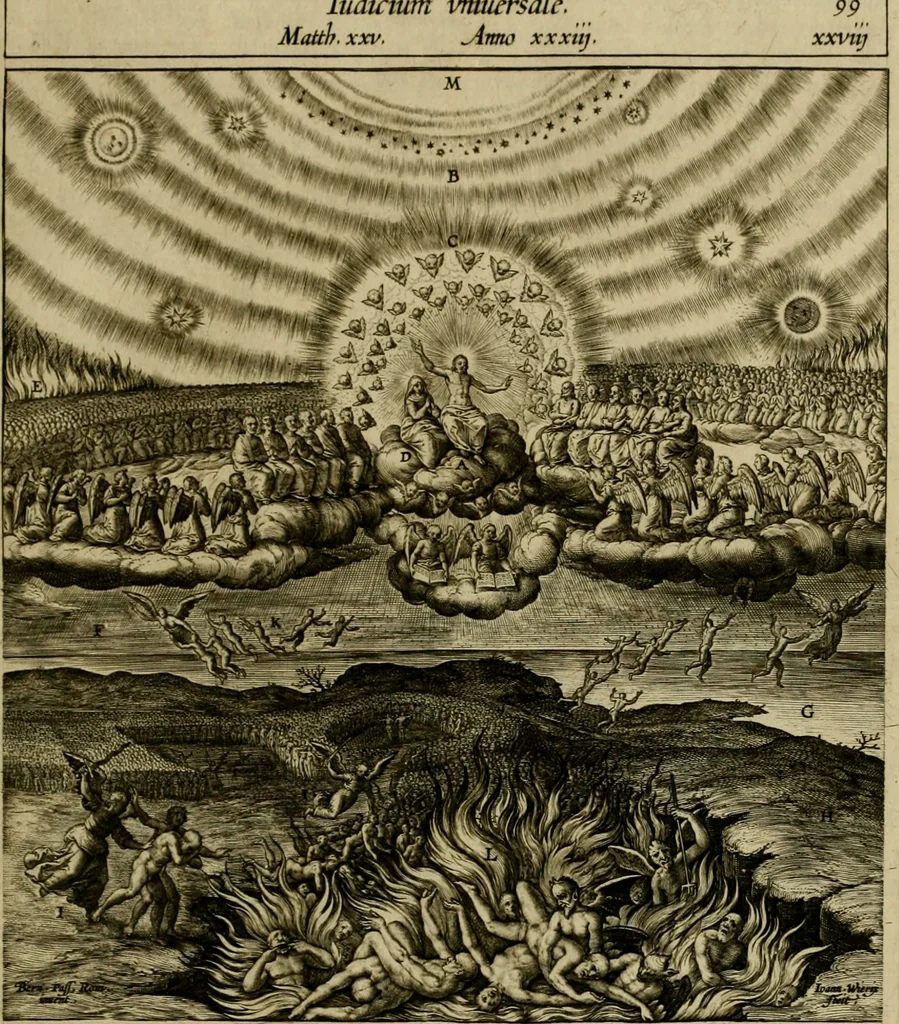 An illustration from Adnotationes et meditationes in Evangelia qvae in sacrosancto Missae sacrificio toto anno legvntur : cum Evangeliorvm concordantia historiae integritati sufficienti : accessit & index historiam ipsam euangelicam in ordinem temporis vitae Christi distribuens, 1595, leaf 166