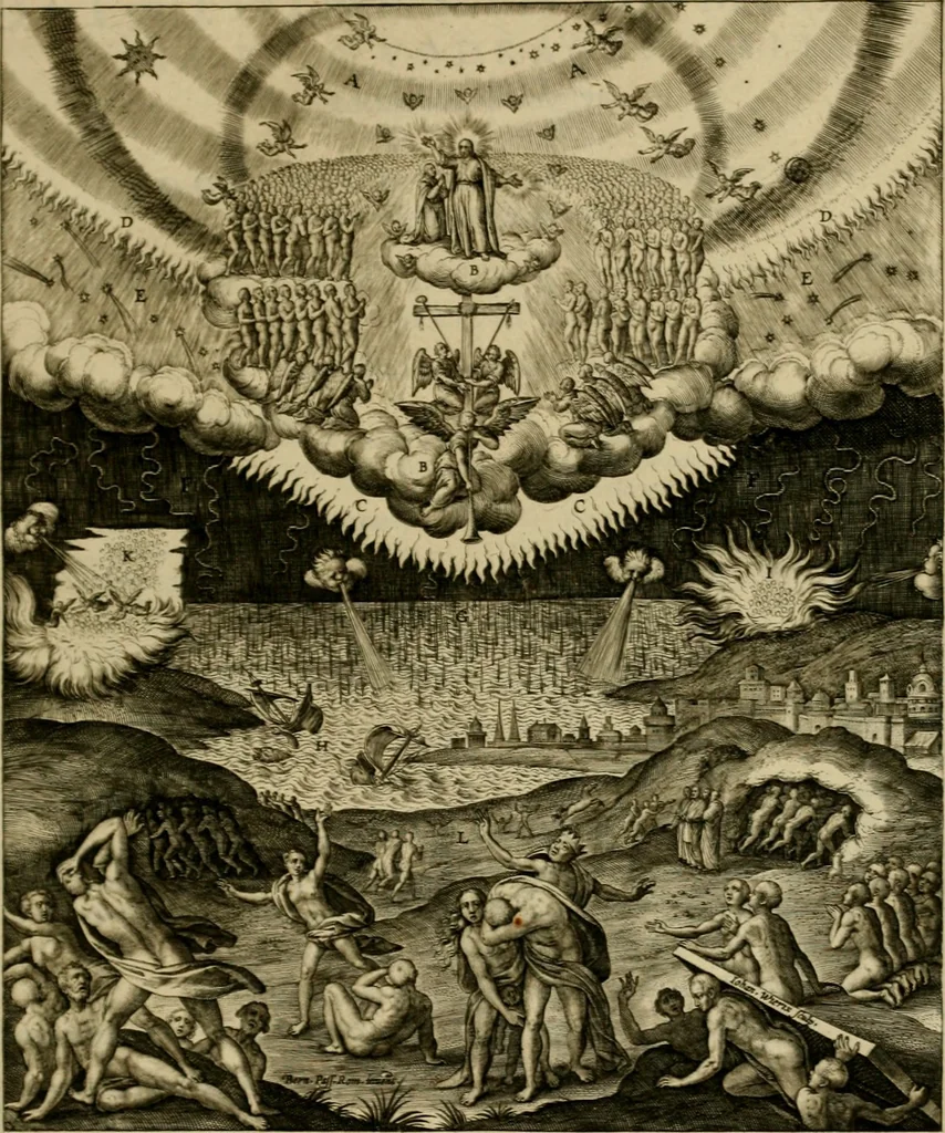 An illustration from Adnotationes et meditationes in Evangelia qvae in sacrosancto Missae sacrificio toto anno legvntur : cum Evangeliorvm concordantia historiae integritati sufficienti : accessit & index historiam ipsam euangelicam in ordinem temporis vitae Christi distribuens, 1595, leaf 26