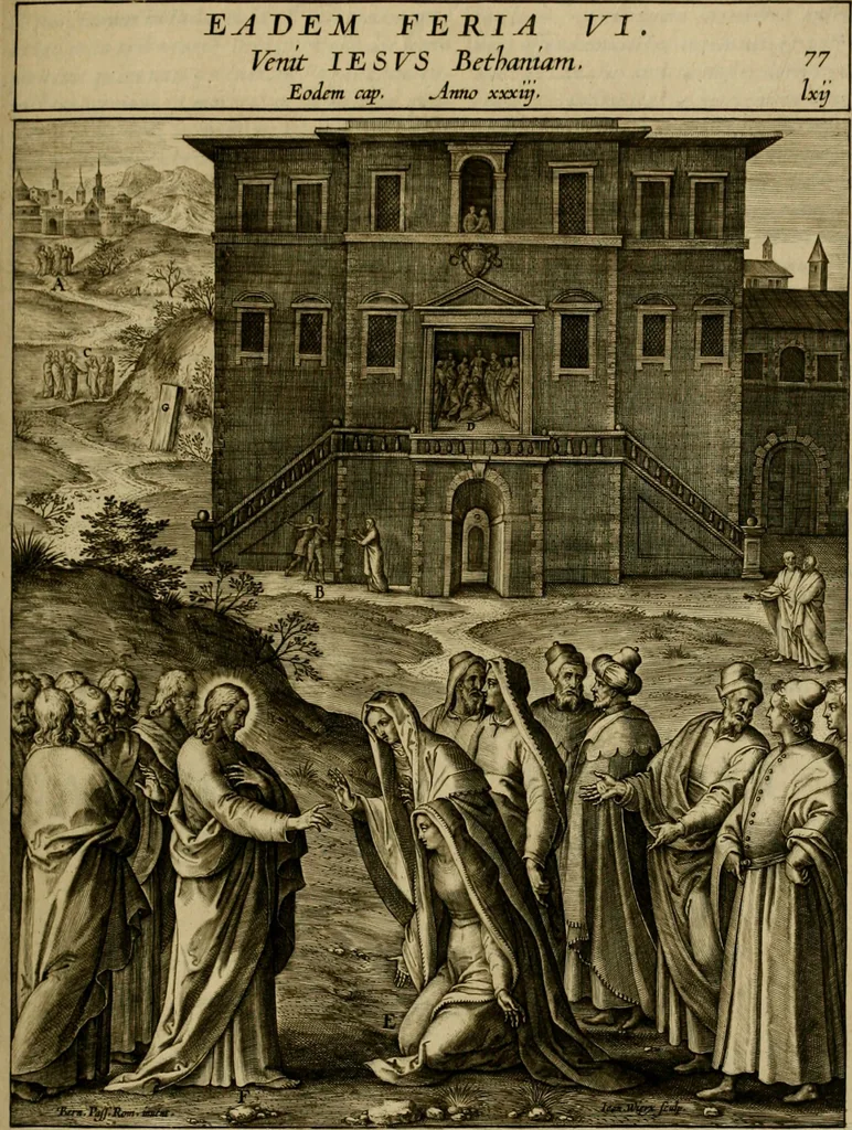 An illustration from Adnotationes et meditationes in Evangelia qvae in sacrosancto Missae sacrificio toto anno legvntur : cum Evangeliorvm concordantia historiae integritati sufficienti : accessit & index historiam ipsam euangelicam in ordinem temporis vitae Christi distribuens, 1595, leaf 318