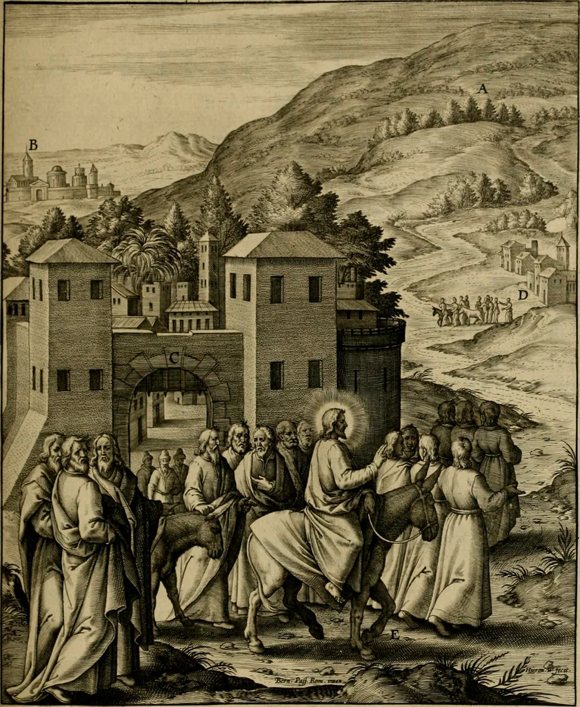 An illustration from Adnotationes et meditationes in Evangelia qvae in sacrosancto Missae sacrificio toto anno legvntur : cum Evangeliorvm concordantia historiae integritati sufficienti : accessit & index historiam ipsam euangelicam in ordinem temporis vitae Christi distribuens, 1595, leaf 368